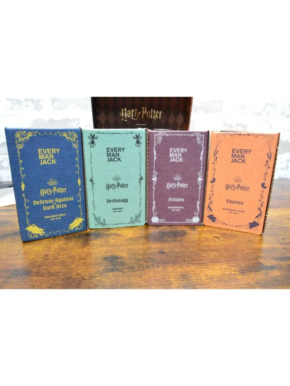 Harry Potter Every Man Jack Bodywash 4 piece Collector’s Trunk Box Set